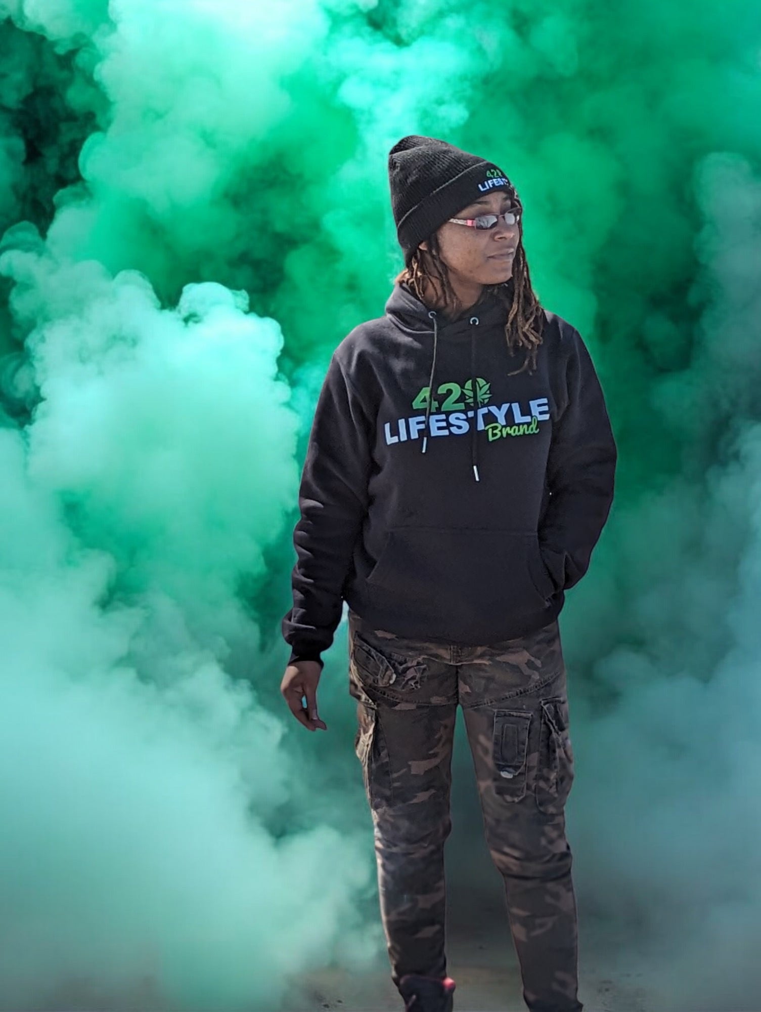 420 Lifestyle Brand Logo Hoodie - 420 LIFESTYLE Brand