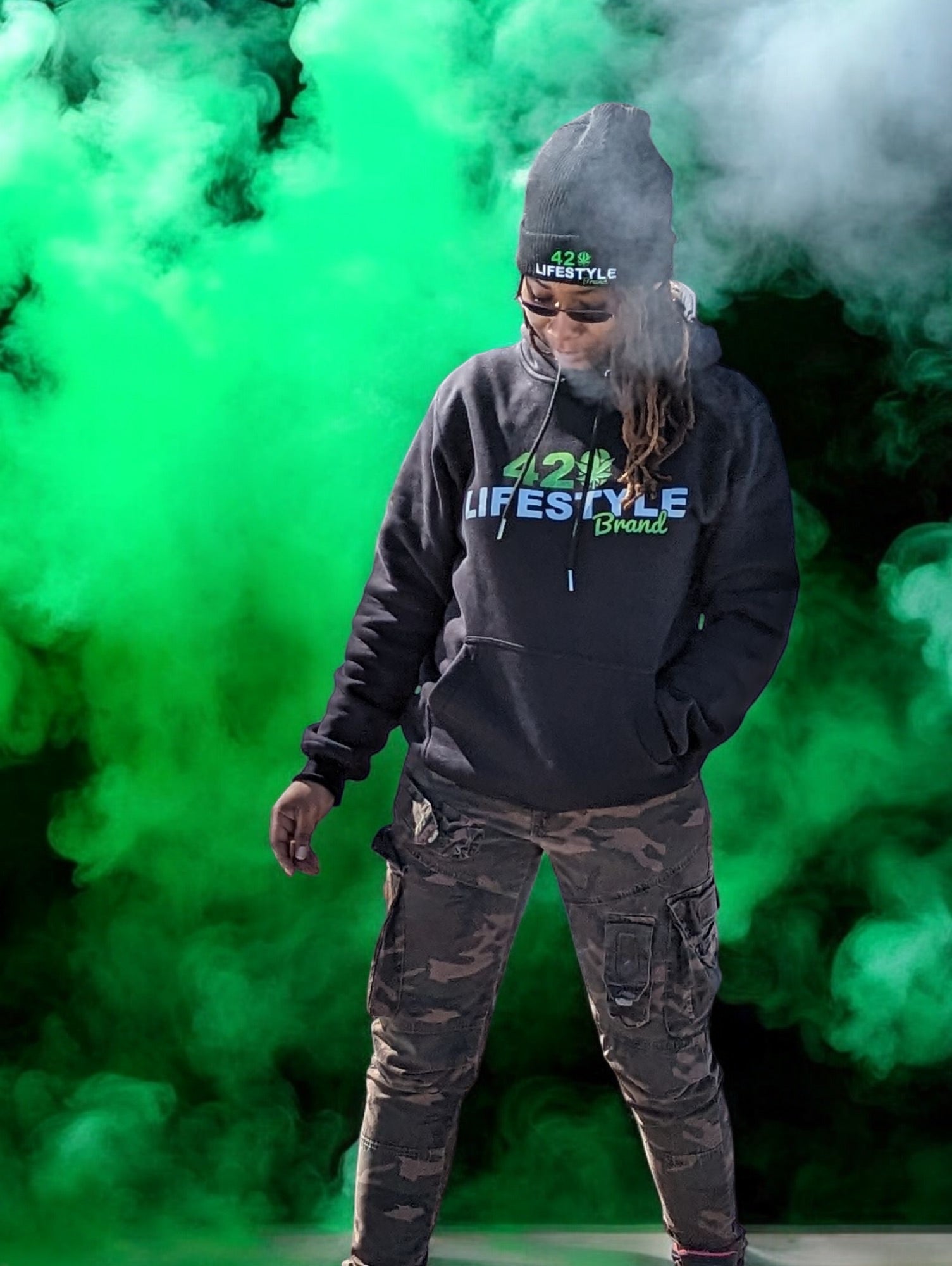 420 Lifestyle Brand Logo Hoodie - 420 LIFESTYLE Brand
